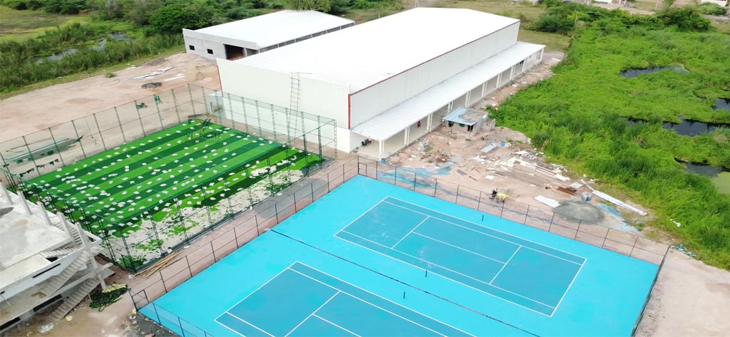 Industrial shed fabrication by Vignesh Roofing Systems - durable pre-engineered steel structures for factories and warehouses
